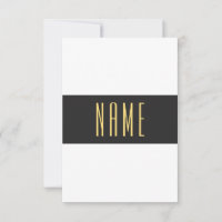 Modern Wide Grey White Stripes Tall Elegant Text