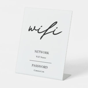 Modern WiFi Password Network Display Sign in