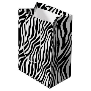 Modern Wild Animal Safari Texture Party Medium Gift Bag