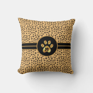 Modern Wild Tiger Pattern & Paw Cushion