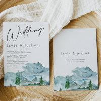 Modern Wilderness Minimalist Wedding