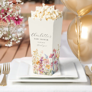 Modern, Wildflower Baby Shower Favour Box