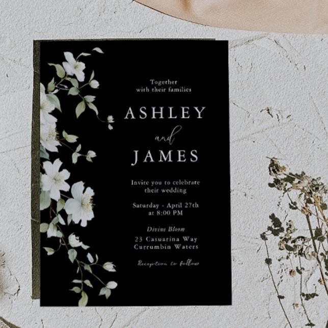 Modern Wildflower Elegant Wedding Invitation (Creator Uploaded)