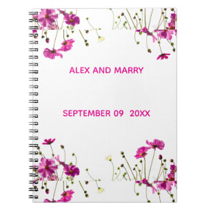 Modern Wildflower Garden Border Notebook