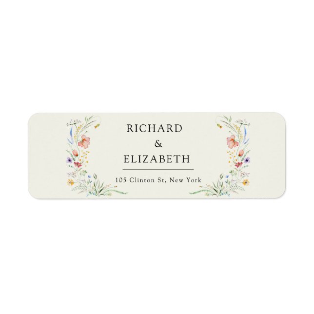 Modern Wildflower Minimal Elegant Wedding (Front)