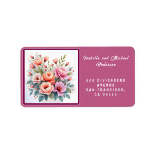 Modern Wildflowers Beautiful Luxury Collection Label