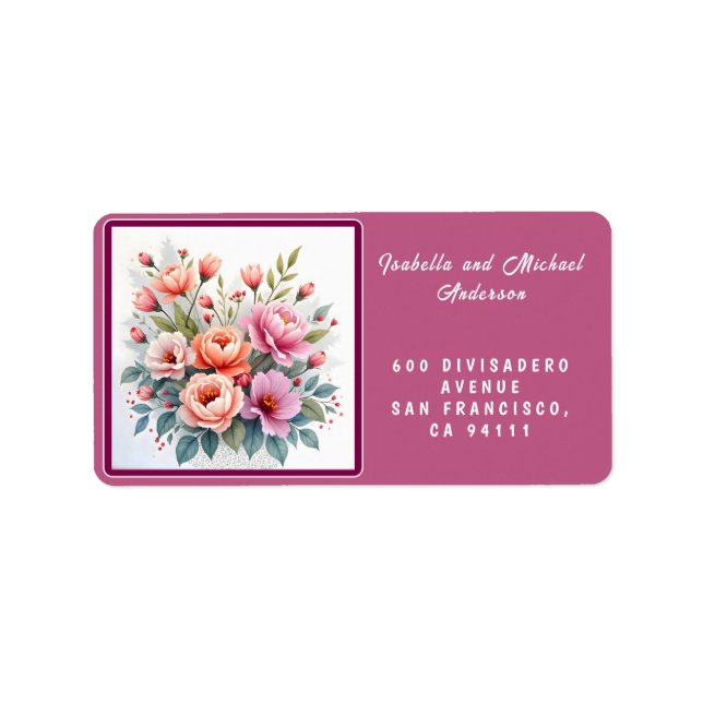 Modern Wildflowers Beautiful Luxury Collection Label (Front)