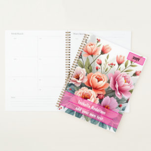Modern Wildflowers Beautiful Luxury Collection Planner