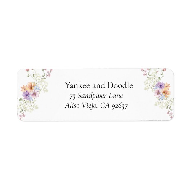 Modern wildflowers spring wedding (Front)