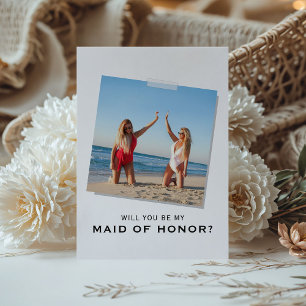 Modern Will You Be My Maid of Honour? Proposal