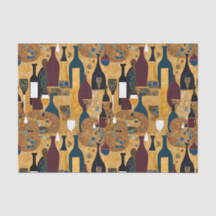 Modern Wine Pattern Tissue Paper