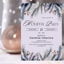 Modern Winter Botanicals Corporate Holiday Party