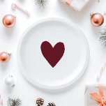 Modern Winter Festive Burgundy Red Baby Shower Paper Plate<br><div class="desc">Embrace the season's spirit with our exquisite Modern Calligraphy Winter Festive Collection in luxurious Burgundy Red. From stunning invitations that set the tone to elegant signage and party decor that will enchant your guests,  this collection is designed to infuse warmth and style into your celebration. #zazzlemade</div>