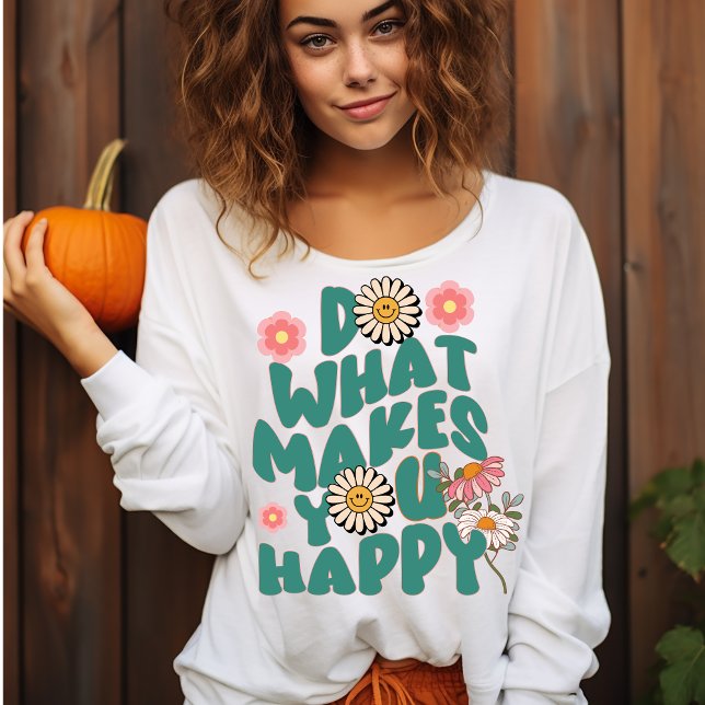Modern winter floral retro groovy sunflower women sweatshirt (Creator Uploaded)