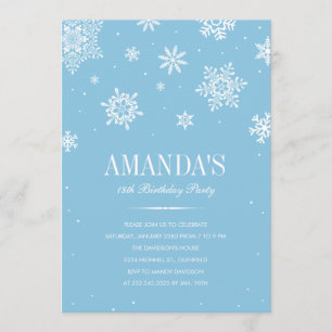 Modern Winter Wonderland Invitations