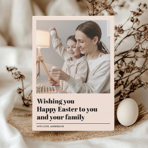 Modern Wishing You Happy Easter   Photo Gift