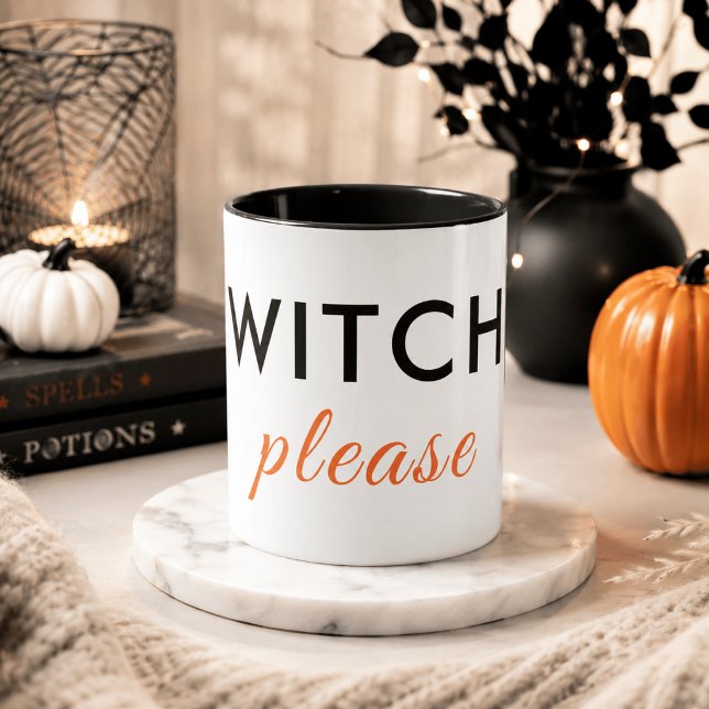 Modern Witch Please Halloween Mug – Minimal Chic (Creator Uploaded)