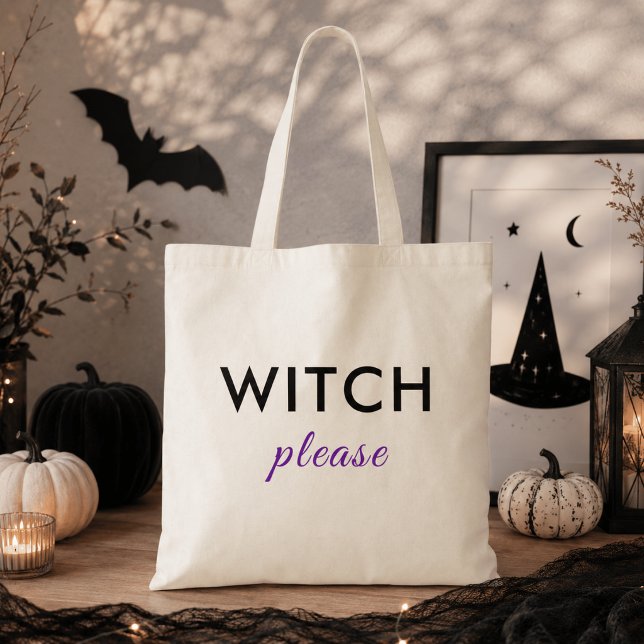 Modern Witch Please Halloween Tote Bag – Trendy (Creator Uploaded)