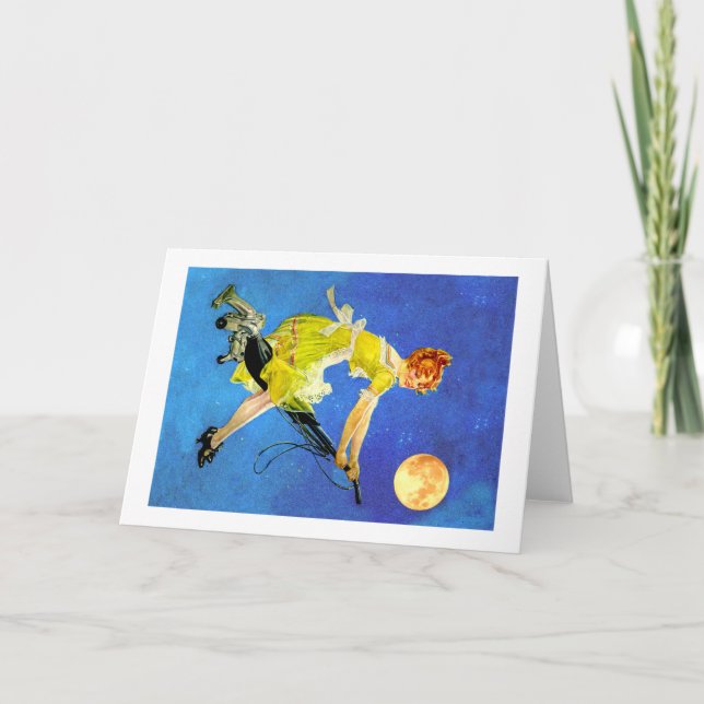 Modern Witch Rides a Vacuum Card (Front)