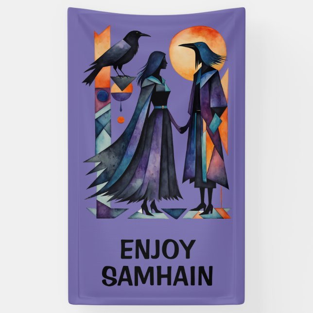 Modern Witches - an abstract artwork 1 - Fan Fun Banner (Vertical)