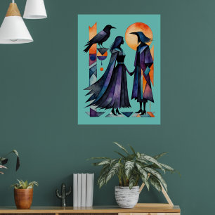 Modern Witches - an abstract artwork 1 - Fan Fun Poster