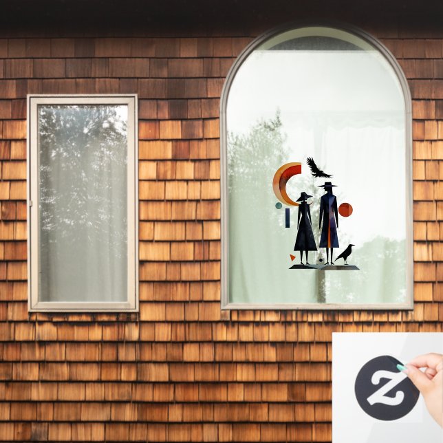 Modern Witches - an abstract artwork 2 - Fan Fun (Home Window)
