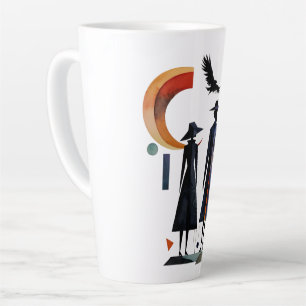 Modern Witches - an abstract artwork 2 - Fan Fun Latte Mug