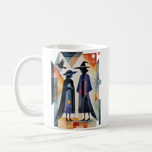 Modern Witches - an abstract artwork 6 - Fan Fun Coffee Mug (Left)