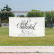 Modern With Heart Just Married Car Banner