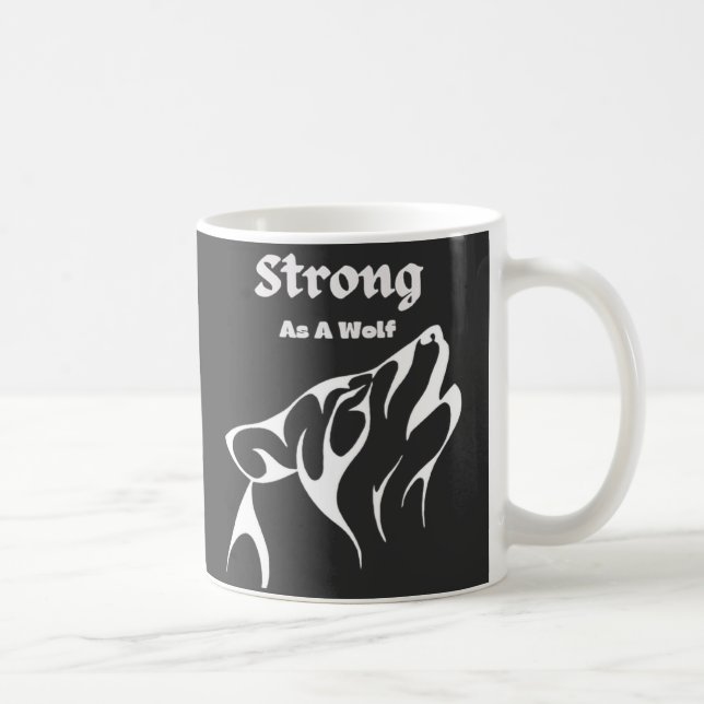 Modern Wolf  Coffee Mug (Right)