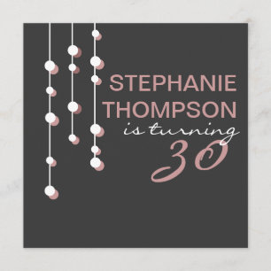 Modern Woman Birthday Party Invitation