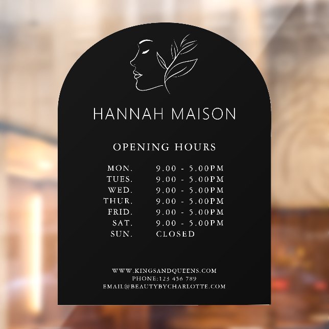 Modern, Woman Logo, Opening Hours  (Sheet 2)