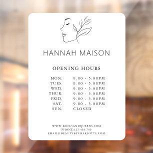 Modern, Woman Logo, Opening Hours