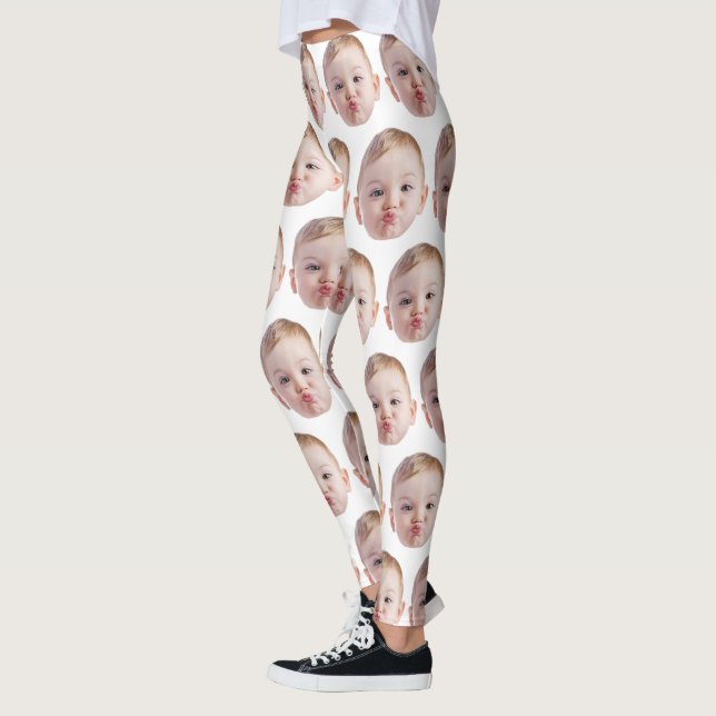 Modern Women's Anniversary Birthday Christmas Gift Leggings (Left)