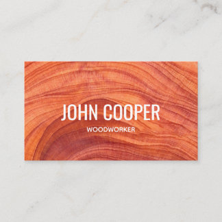 Modern Wood Charpentier Construction Business Card