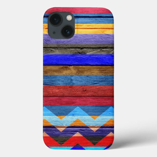 Modern Wood Chevron Stripe #2 Case-Mate iPhone Case (Back)