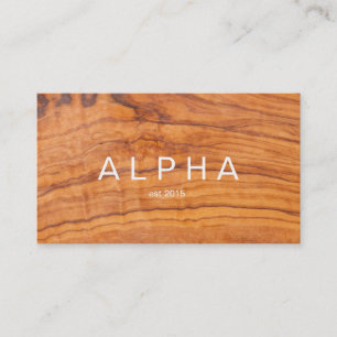 Modern Wood Grain Background Design Business Card