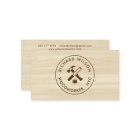 Modern wood grain look professional carpenter logo