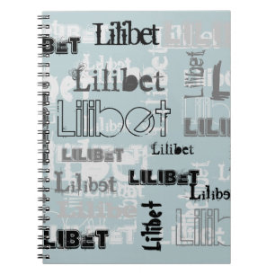 Modern Wordcloud Boys Girls NAME Personalised Notebook