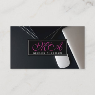Modern Work Space Office Business Card