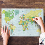 Modern World Map Puzzle<br><div class="desc">Modern World Map Puzzle – Presenting this awesome world map puzzle for clever minds! After assembled this puzzle will look sensational hanging in your home office space or as a great piece of decor for the kid's room. Curl up and get cosy with someone special and try your luck with...</div>