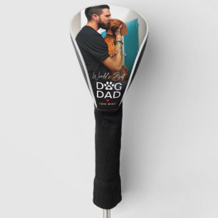 Modern 'World's Best Dog Dad' Photo Golf Head Cover