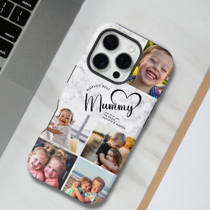 Modern World's Best Mummy Gift Photo Marble iPhone 16 Pro Case