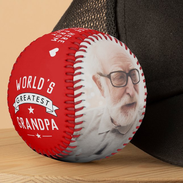 Modern World's Greatest Grandpa 2-Photo Baseball (Creator Uploaded)
