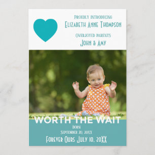 Modern Worth the Wait - Adoption Announcement