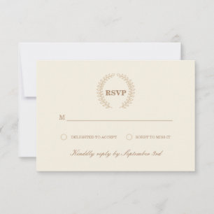 Modern Wreath RSVP Card