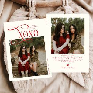 Modern XOXO Bestfriends Photo Happy Galentines Day Holiday Card