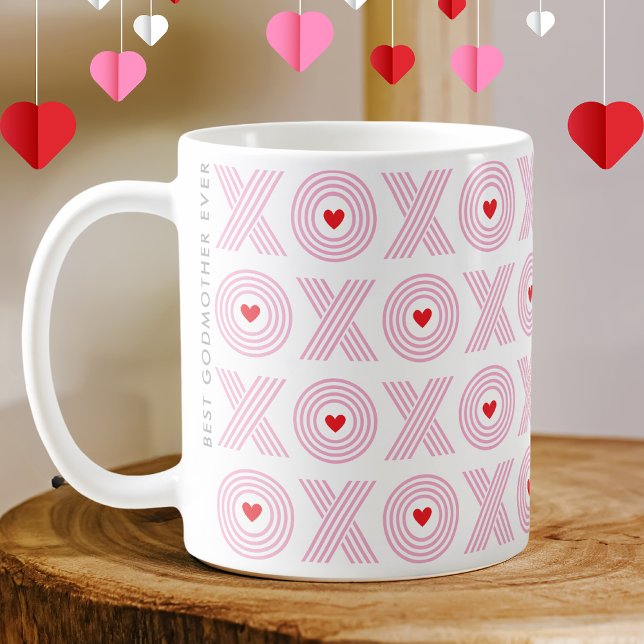 Modern XOXO Valentine's Day Godmother Coffee Mug (Creator Uploaded)