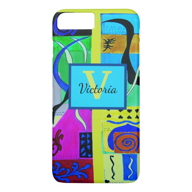 Modern Yellow  Abstract Inspiration From Matisse Case-Mate iPhone Case (Back)