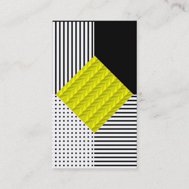 Modern Yellow Business Card (Front)
